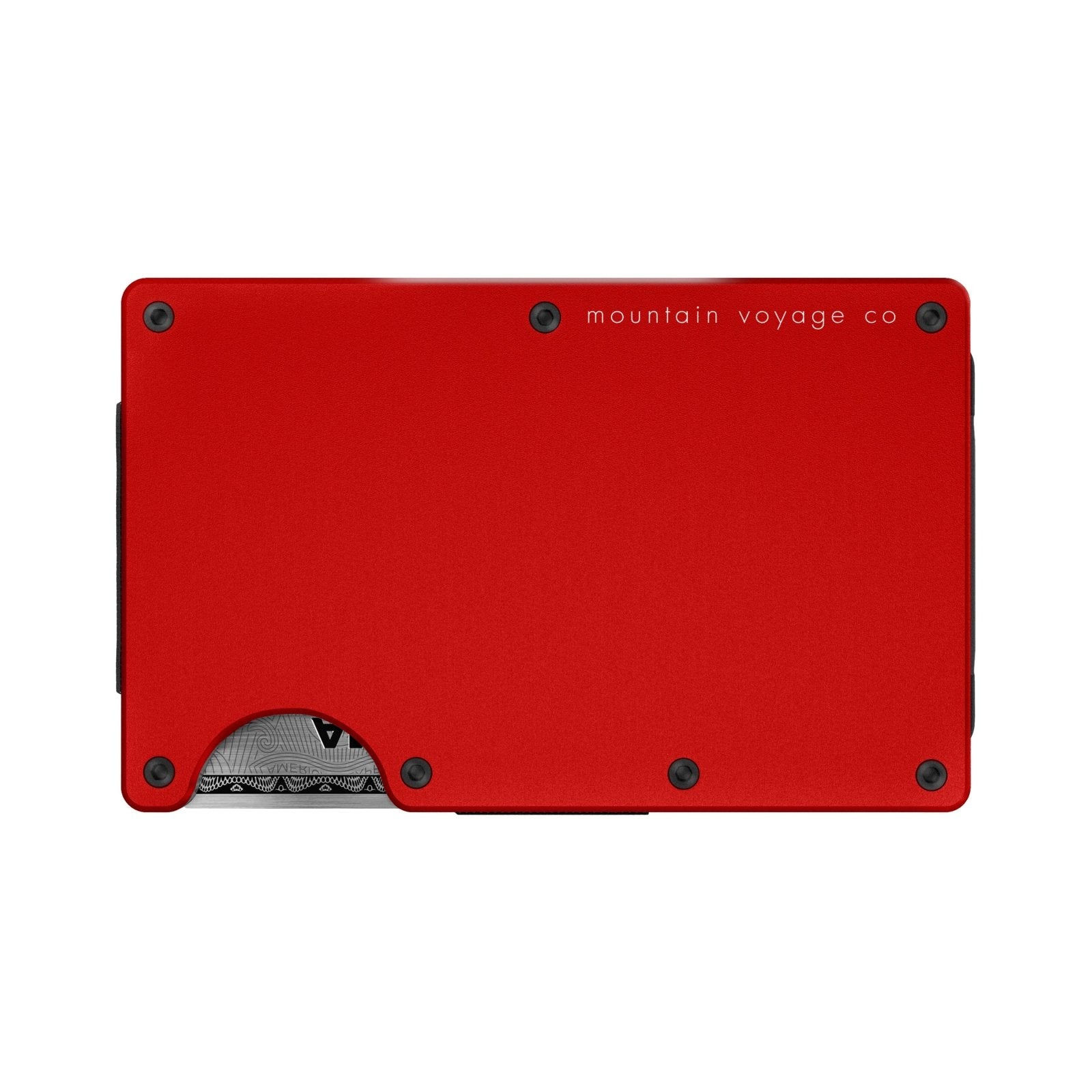 Red Slim Wallet, Imola Red Minimalist Wallet